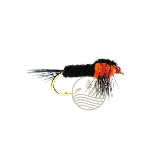 Mouche Montana Orange Fluo lestée