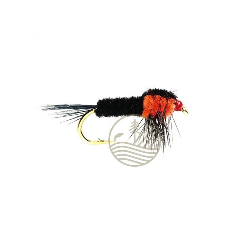 Mouche Montana Orange Fluo lestée