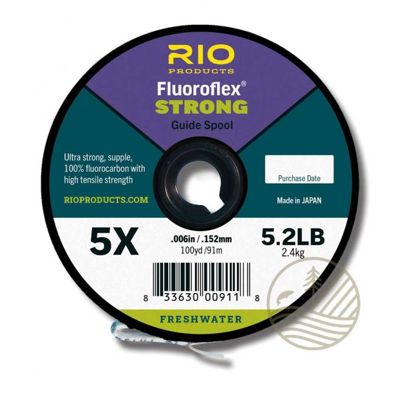 PLC Pêche à la mouche - Fils fluorocarbone Rio Fluoroflex Strong (91m) -  PLC FLY SHOP DIAMÈTRES 0.114mm - 6.5X