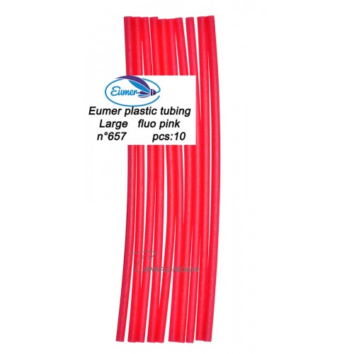 EUMER Plastic Tubing Fluo Pink