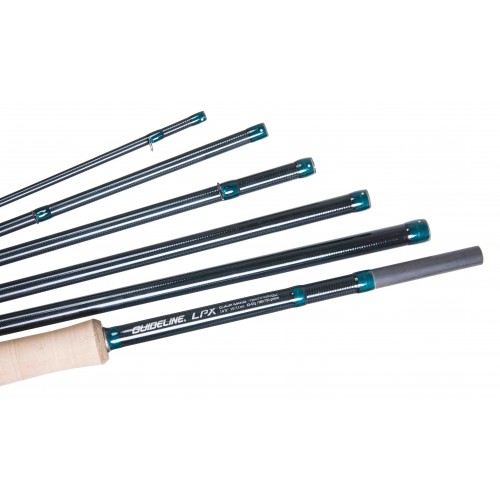 Canne à mouche 2 mains GUIDELINE LPX Chrome 12'3 soie de 6/7 (6 brins)