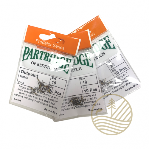 Hameçons mouche PARTRIDGE Outpoint Treble X1PR