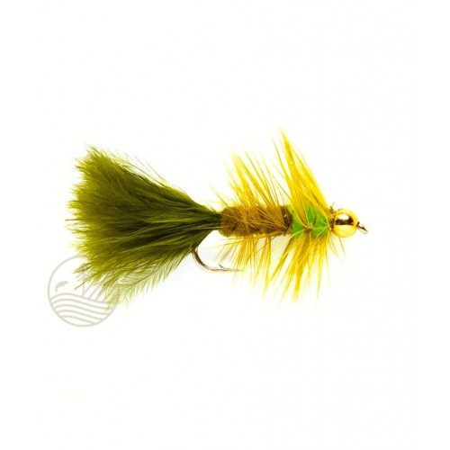 Mouche Woolly Bugger Olive/Green FULLING MILL