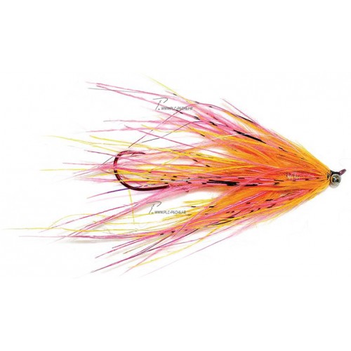 Mouche Steelhead Stu's Ostrich Mini-Intruder Pink/orange