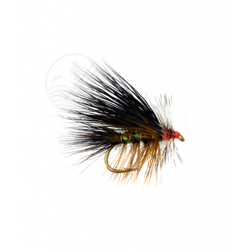Mouche FULLING MILL Jackie Hot Head Sooty Olive Stimulator