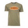 T-shirt SIMMS Logo Frame Military Heather