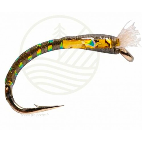 Mouche FULLING MILL Nymphe 3D Glass Buzzer Dk Olive S12