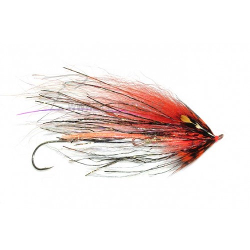 Mouche AQUAFLIES Steelhead Senoy's Predator Scandi orange/gold