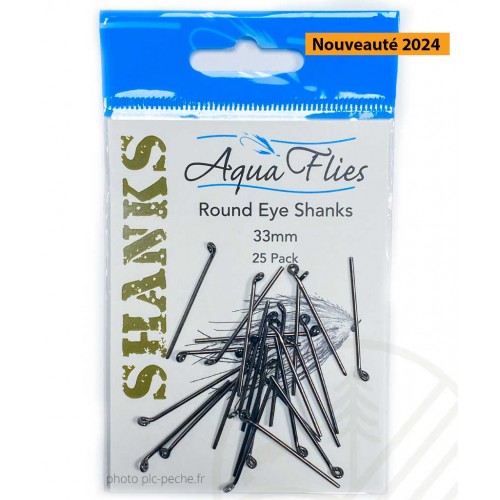 Round eye shanks AQUA FLIES