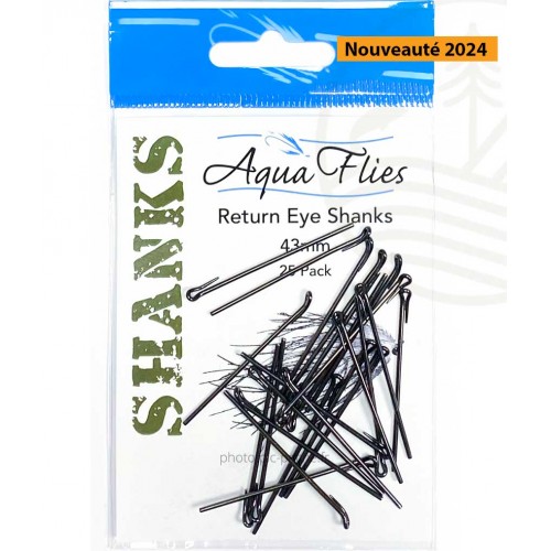Return eye shanks AQUA FLIES