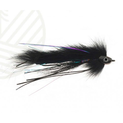 Mouche Fish Skull Electric Leech Black
