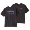 T-shirt M's PATAGONIA Home Water Trout Protect Organic Black