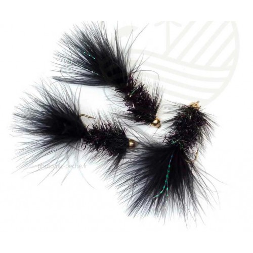 Mouche J:SON GH Wolly Bugger Black H8