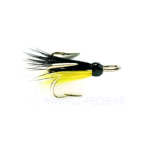 Mouche Saumon FULLING MILL Micro Madelain Black & Yellow