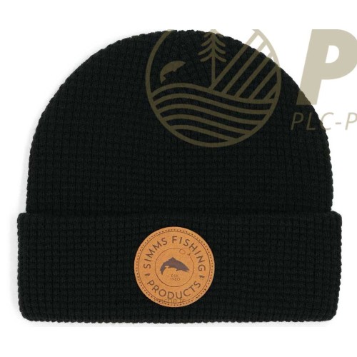 Bonnet SIMMS Everyday Waffle Knit Beanie Black