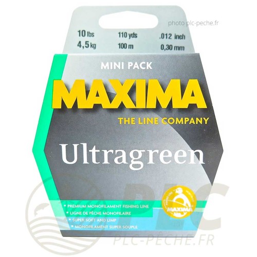 Fils nylon MAXIMA Ultragreen 100m