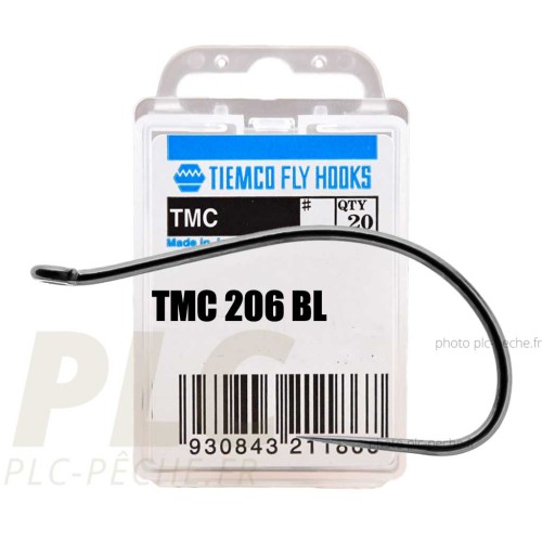 Hameçon mouche TIEMCO 206 BL Fin de fer courbe