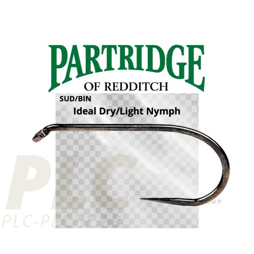 Hameçon mouche PARTRIDGE Ideal Dry/Light Nymph BL