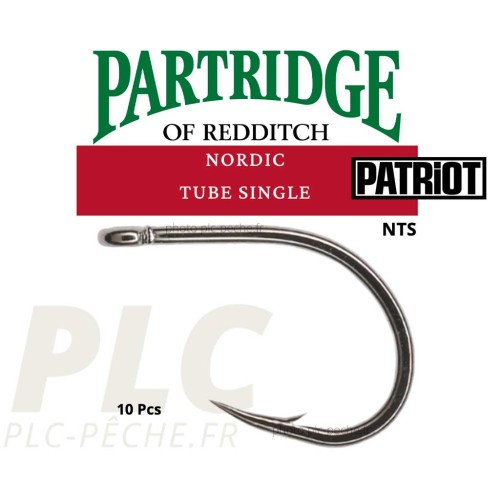 Hameçon mouche PARTRIDGE Patriot Nordic Tube Single NTS