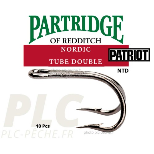 Hameçon mouche PARTRIDGE Patriot Nordic Tube Double NTD