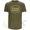 T-shirt SIMMS Fly Patch Military Heather