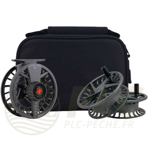 Pack Moulinet + Bobines LAMSON Liquid S -9+ Smoke