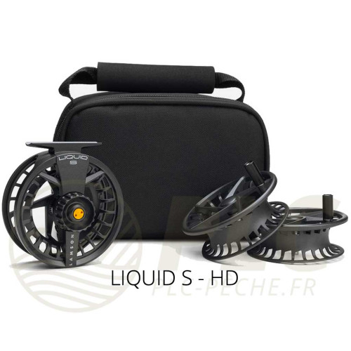 Pack Moulinet + Bobines LAMSON Liquid S -9+ HD Smoke