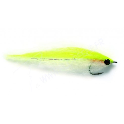 Mouche brochet dougie's b/fish roach electric yellow 4/0 FULLINGMILL
