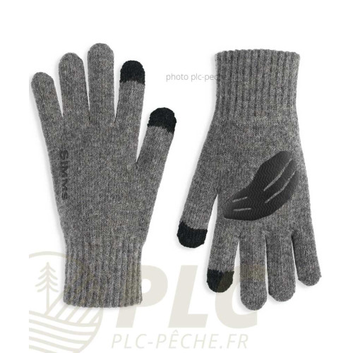 SIMMS Wool Full Finger Steel