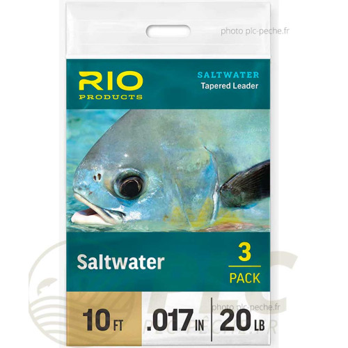 Bas de ligne RIO Saltwater 10' (3,00 m) X3