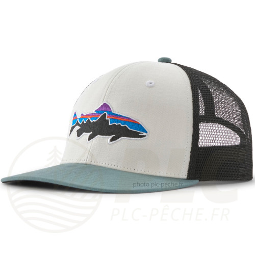 Casquette PATAGONIA Fitz Roy Trout Trucker White Blue Sage