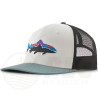 Casquette PATAGONIA Fitz Roy Trout Trucker White Blue Sage