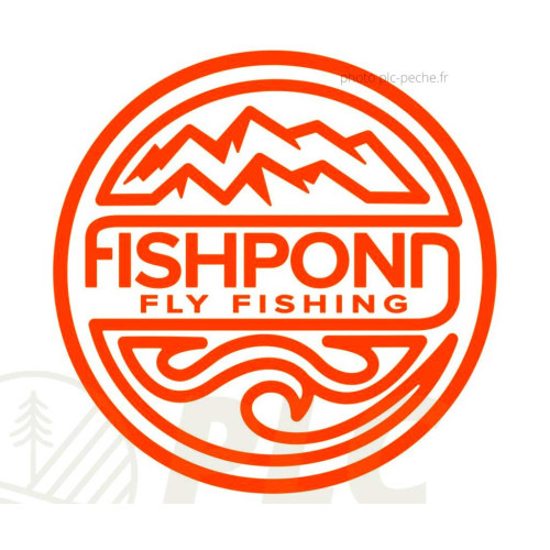 Sticker FISHPOND Thermal Die Cut Headwater Orange