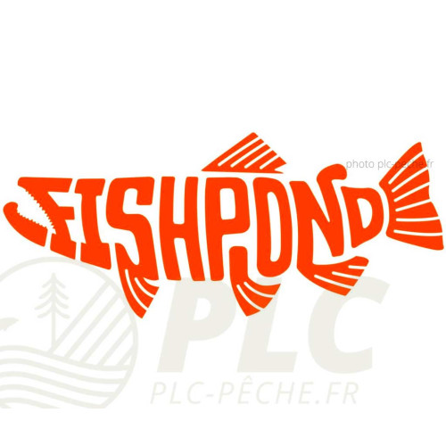 Sticker FISHPOND Thermal Die Cut Pescado Orange
