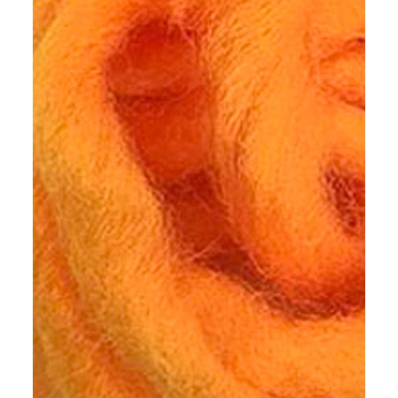 Mèches de Fibres Egg Yarn DEVAUX orange fluo