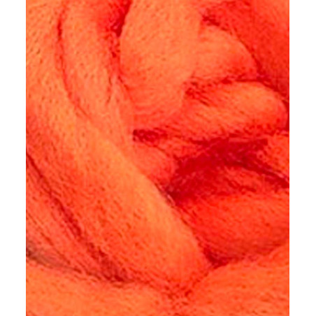 Mèches de Fibres Egg Yarn DEVAUX pêche fluo