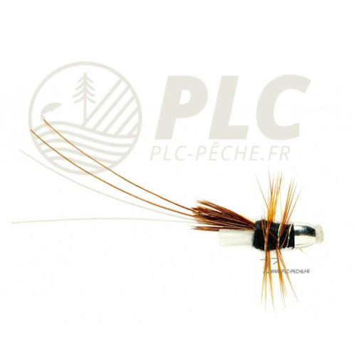Mouche Saumon FULLING MILL Tube Fly Black Francis (tube plastique+conehead)