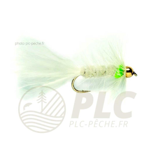 Mouche FULLING MILL G/N Woolly Bug Wht/Grn S10