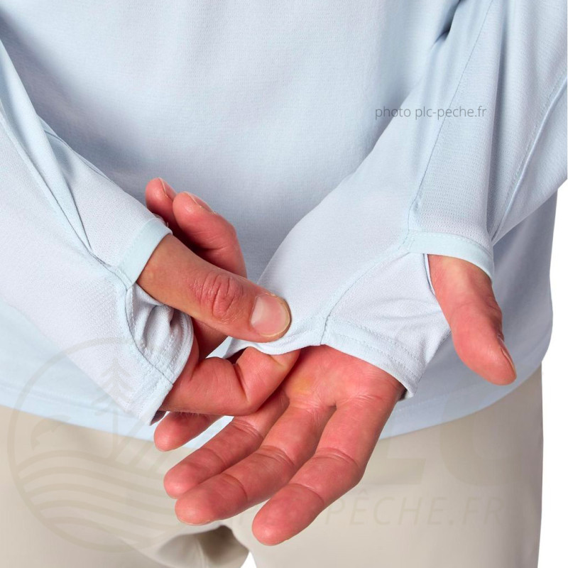 Solar Flex Hoody Bimini Blue SIMMS Manche