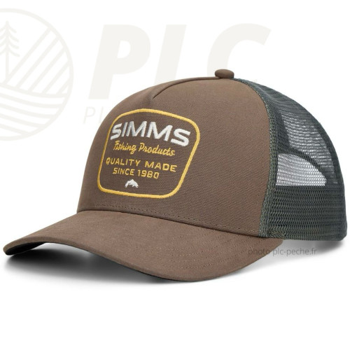 Casquette SIMMS Double Haul Trucker Loden Stamp Lockup