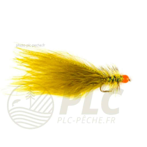 Mouche Streamer FULLING MILL Hot Taddy Olive/Red