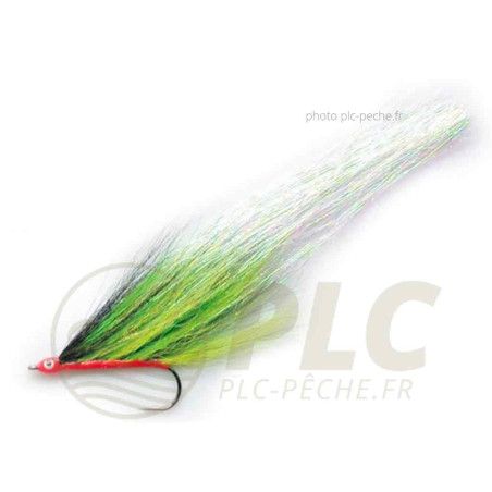 Mouche Brochet DEVAUX Guido Vinck noir/vert/jaune 5/0