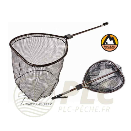Épuisette Saumon MCLEAN R140 Maille Rubber + Peson Intégré