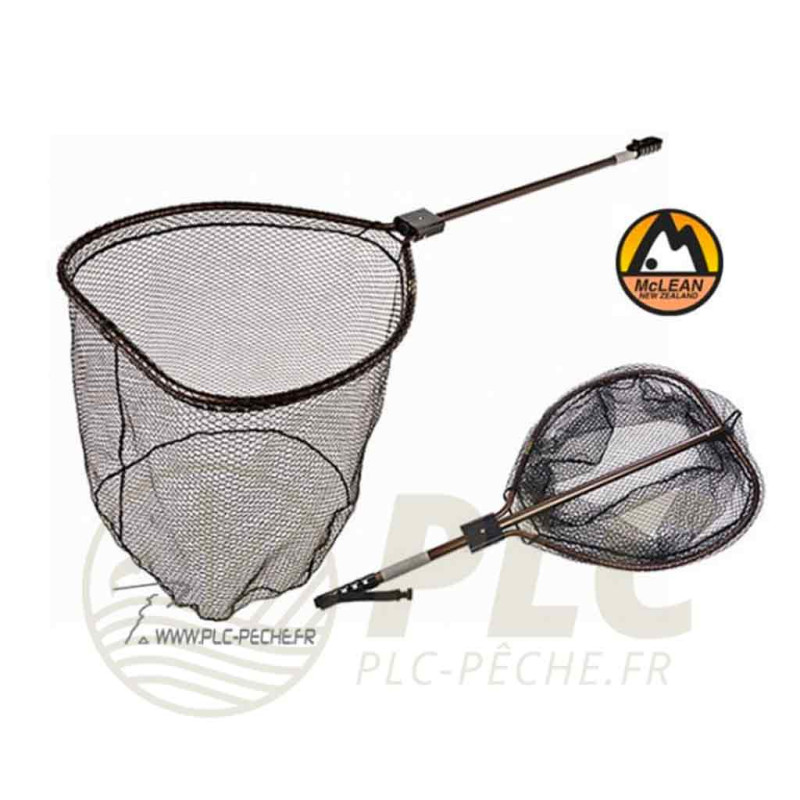 Épuisette Saumon MCLEAN R140 Maille Rubber + Peson Intégré
