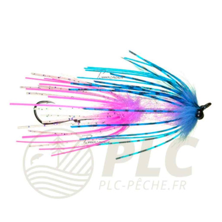 Mouche AQUA FLIES Steelhead Intruder Sili-leg Pink/Blue
