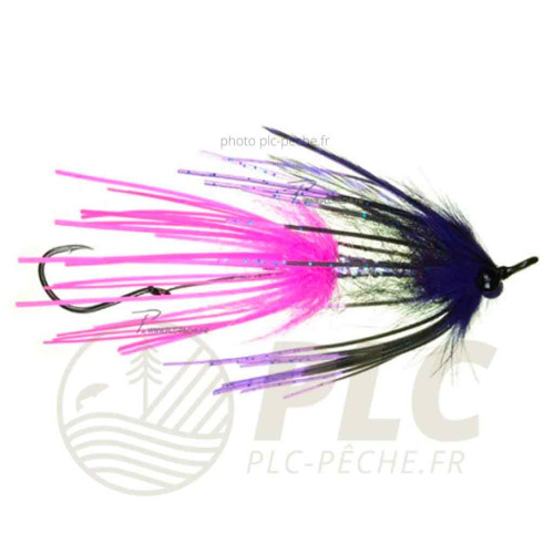 Mouche AQUAFLIES Steelhead Intruder Sili-leg pink/black