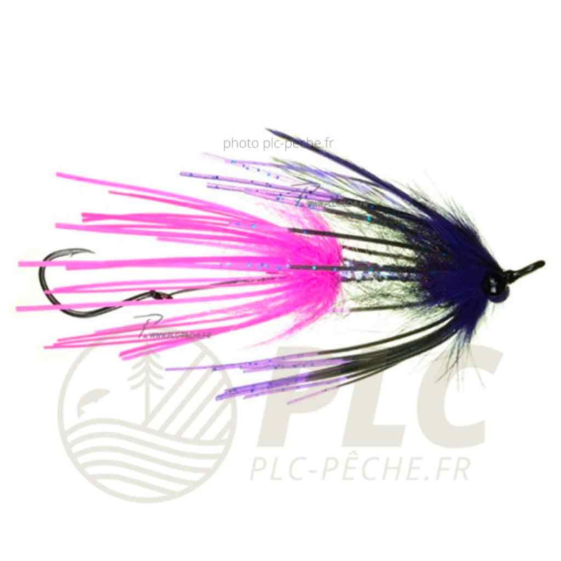 Mouche AQUAFLIES Steelhead Intruder Sili-leg pink/black