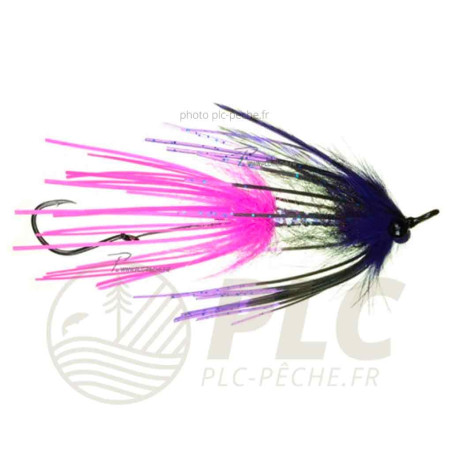 Mouche AQUAFLIES Steelhead Intruder Sili-leg pink/black