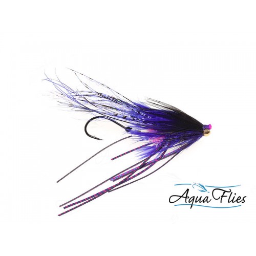 Mouche tube fly Saumon/Steelhead Stu's prawntruder purple
