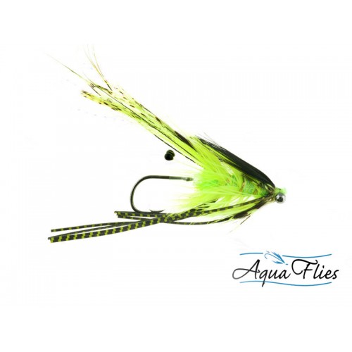 Mouche tube fly Saumon/Steelhead Stu's prawntruder chartreuse